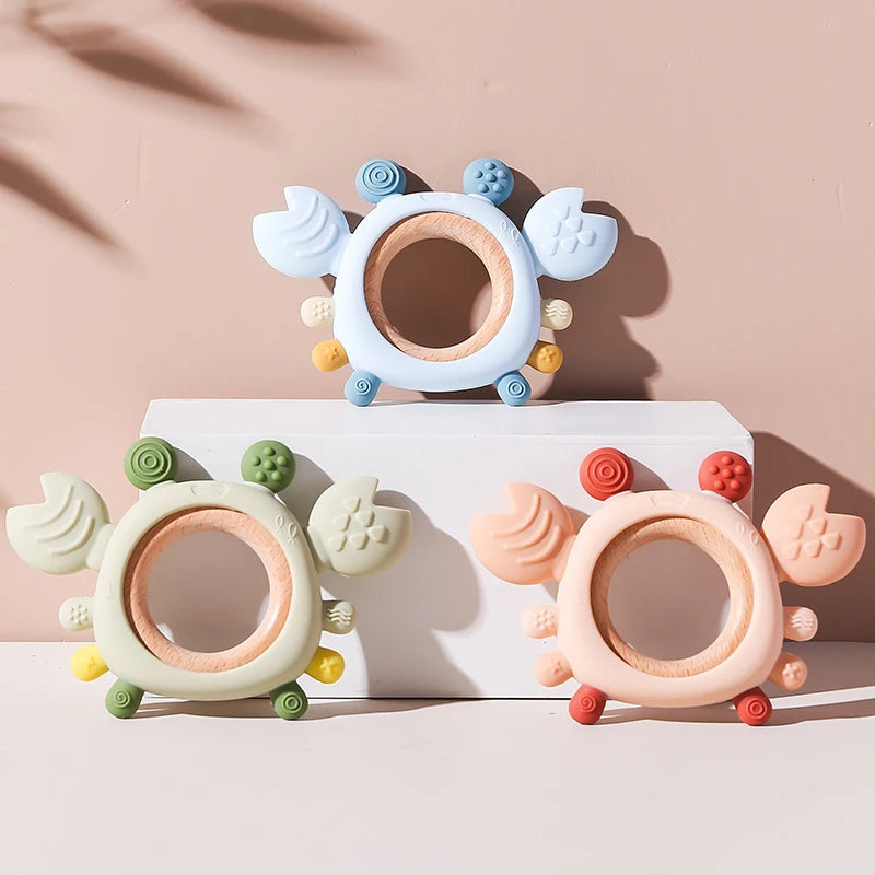 Silicone Baby Teether Toys for 0–6 Months