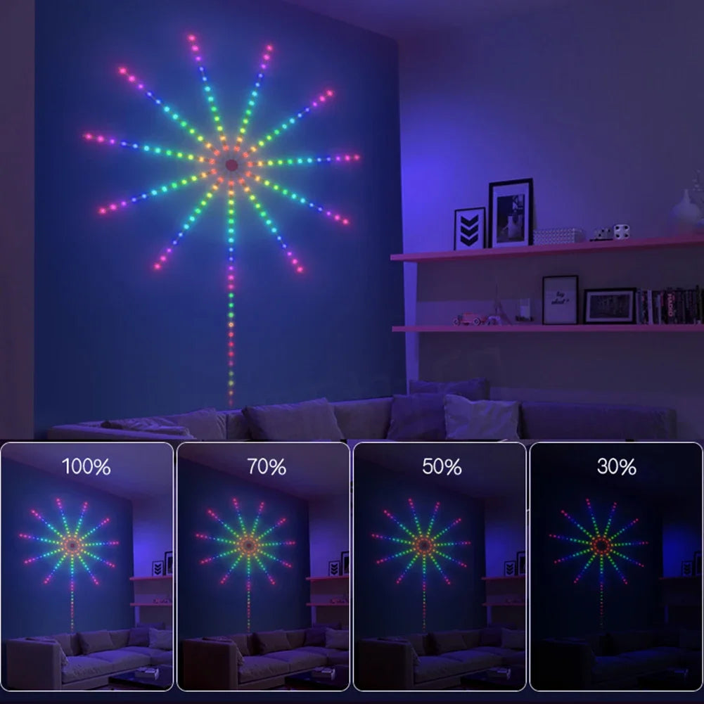 Smart LED Firework Light Strip – Bluetooth & Remote Controlled Fairy Lights