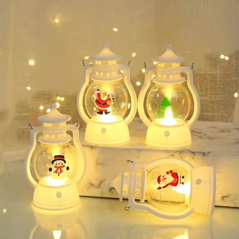 Christmas LED Lantern – Santa Claus Holiday Decoration