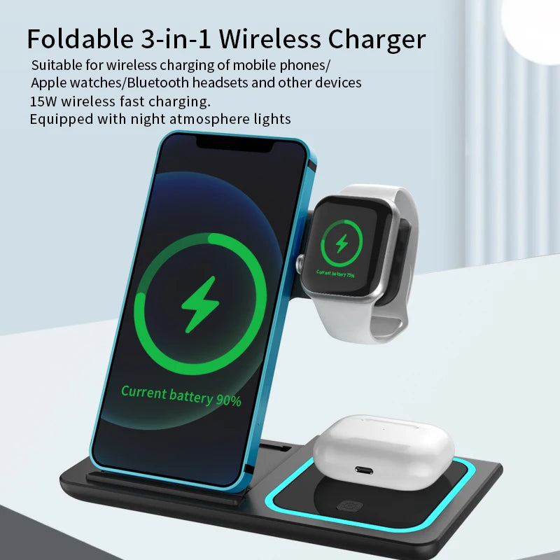 3-in-1 Travel Wireless Charger