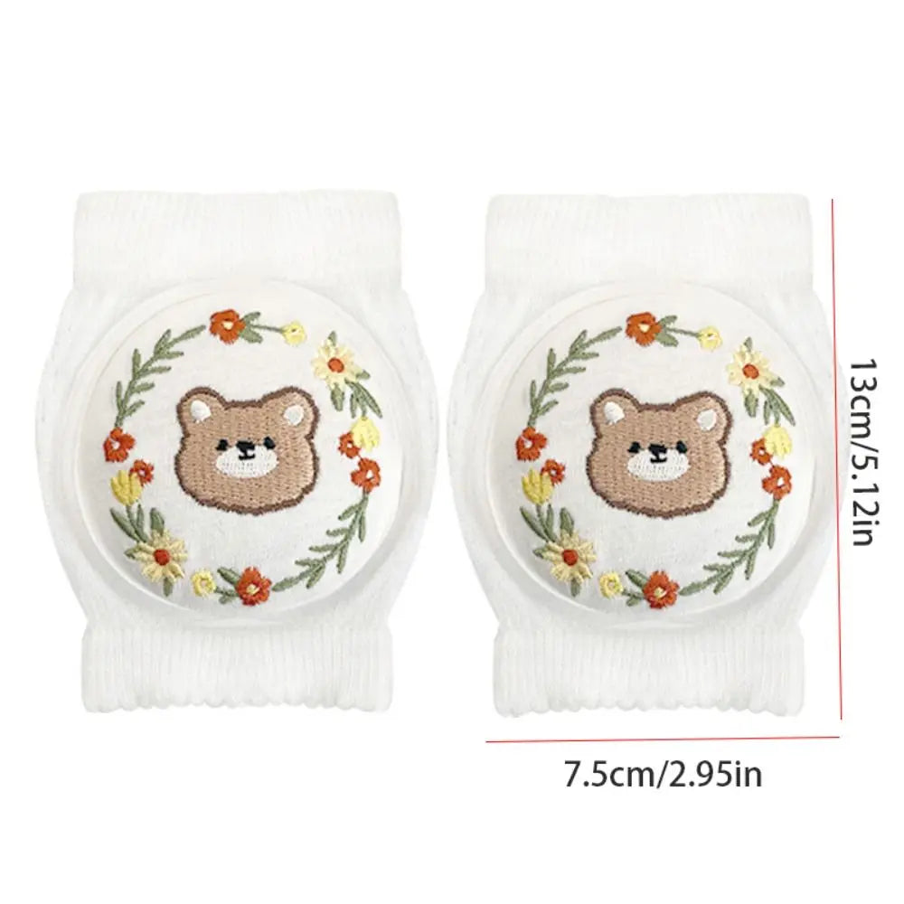 Cotton Baby Knee Pads with Cartoon Design