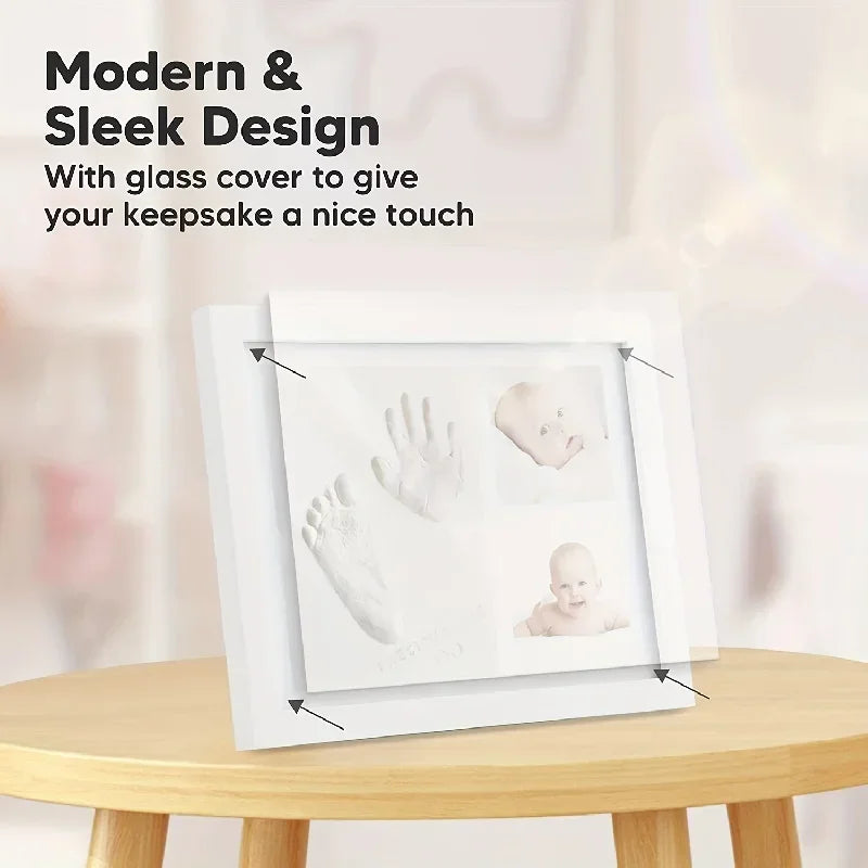 Baby Hand & Footprint Clay Photo Frame