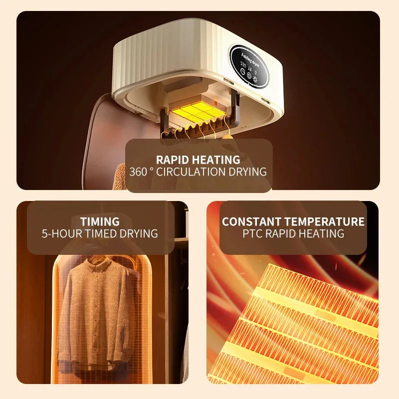 Portable Folded Electric Clothes Dryer