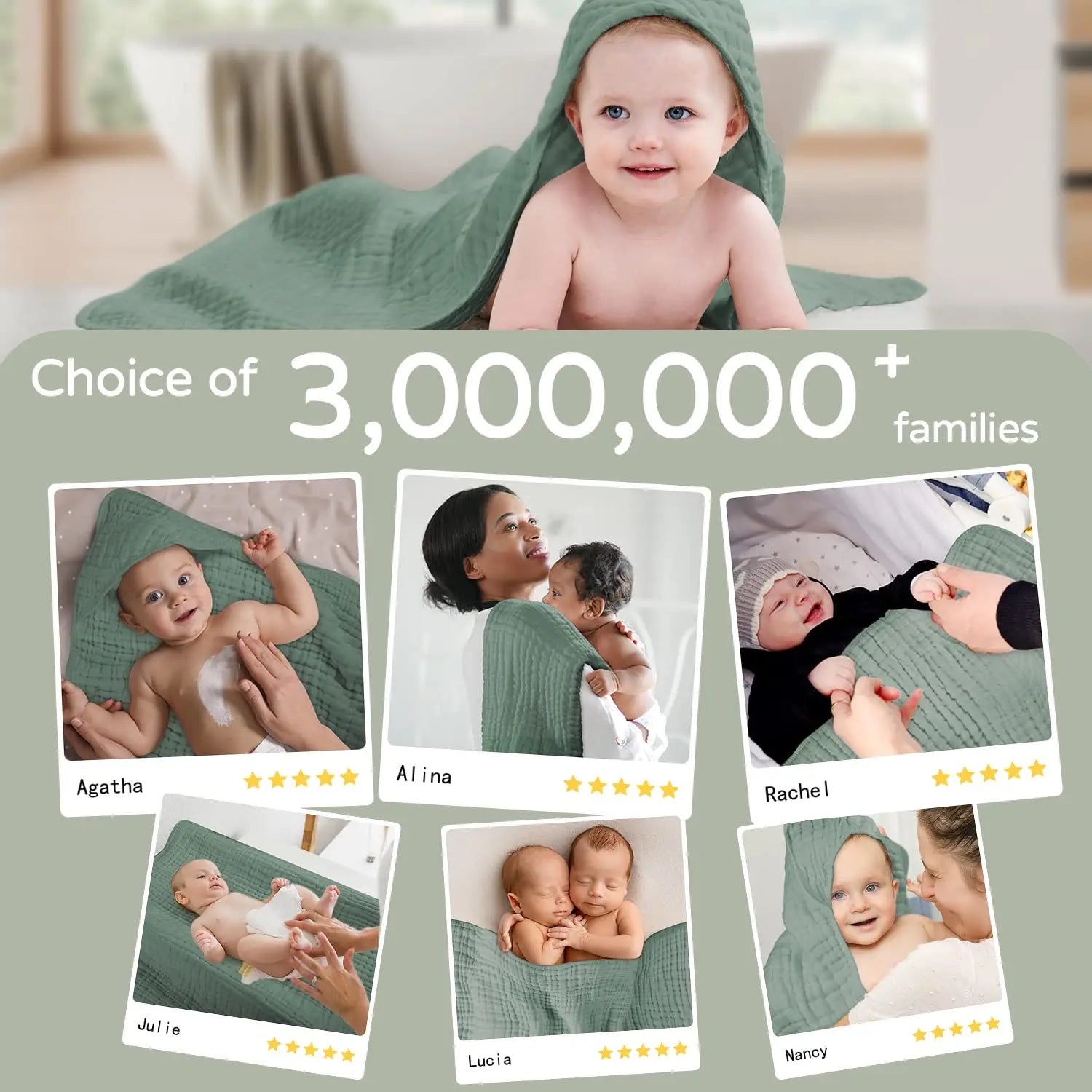 2-Piece Hooded Baby Towels