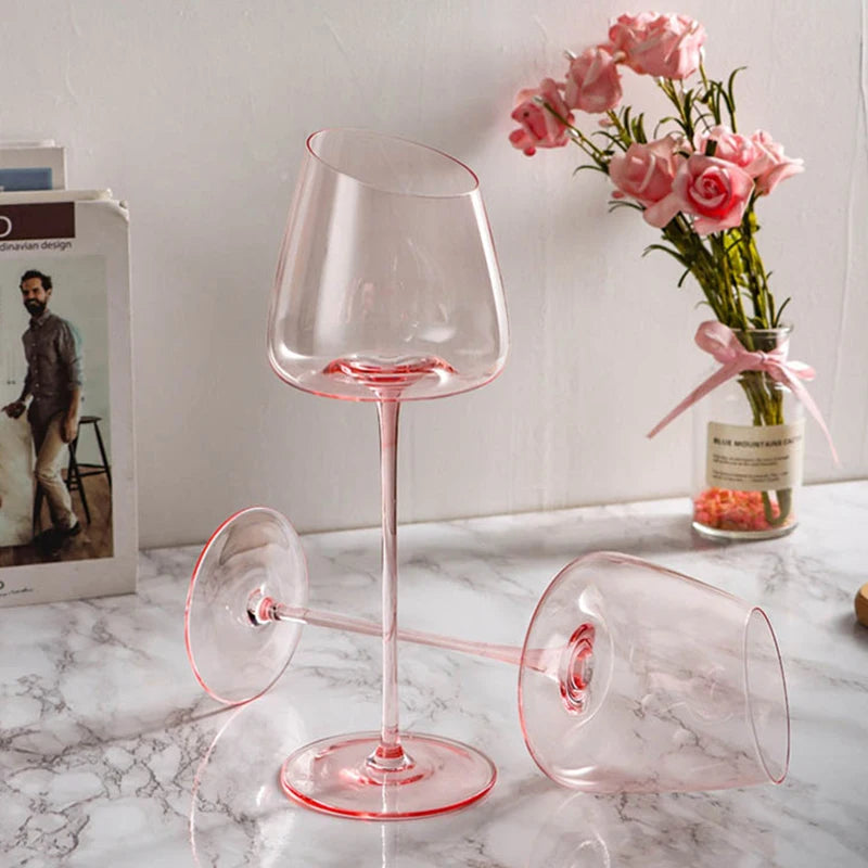 Flamingo Crystal Wine Glass Set