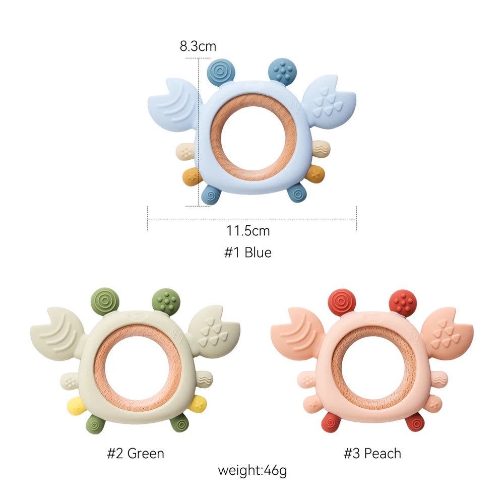 Silicone Baby Teether Toys for 0–6 Months