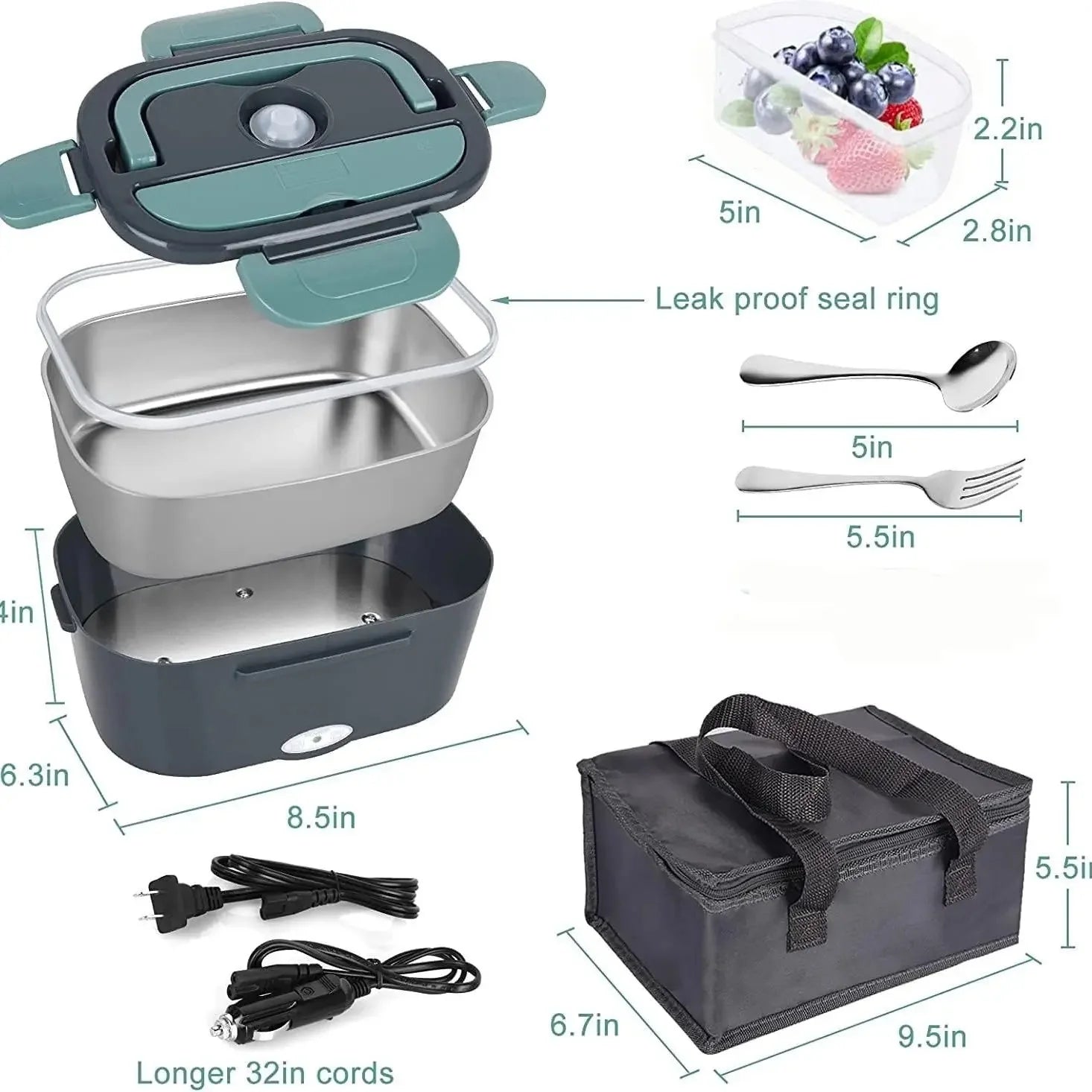 Portable Electric Lunch Box 1.5L
