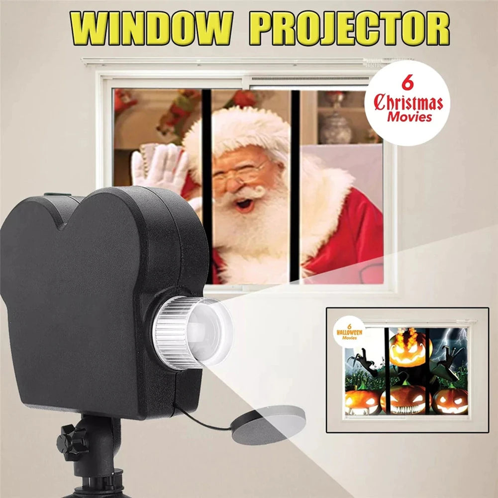 Holiday LED Projector Light – Halloween & Christmas Outdoor Holographic Lamp