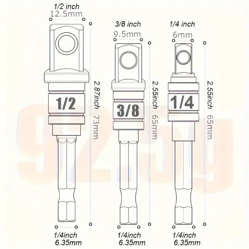 Impact Grade Socket Adapter Set