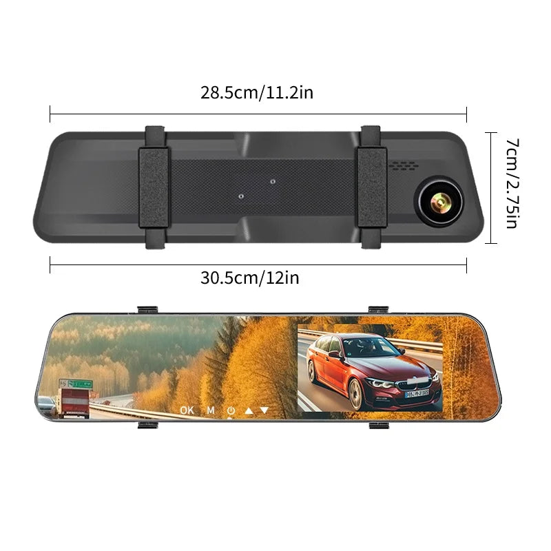 5.5-Inch 1080P Mirror Dash Cam