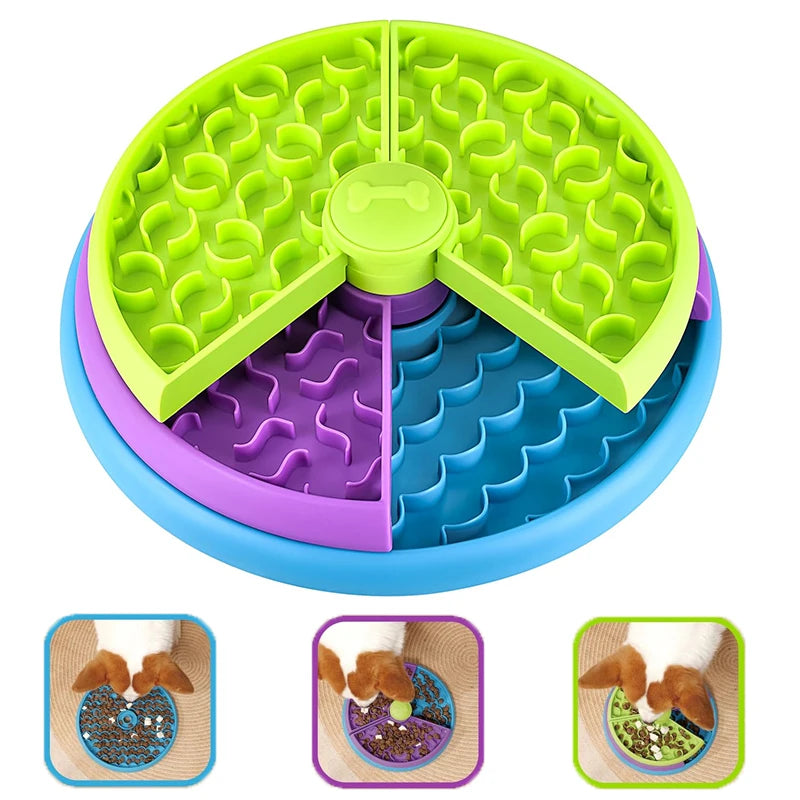 Detachable Slow Eating Pet Bowl