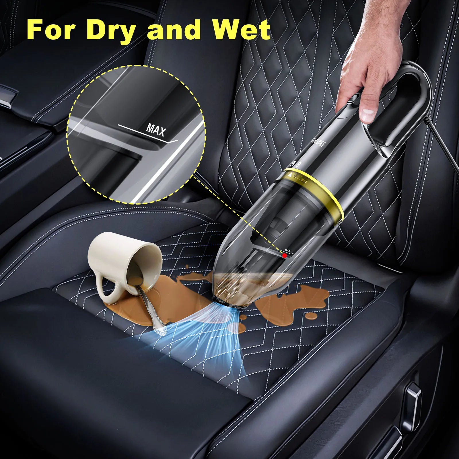 Portable 12V Car Vacuum Cleaner