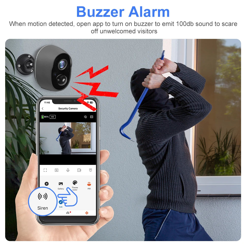 3MP Tuya Smart WiFi Solar Camera