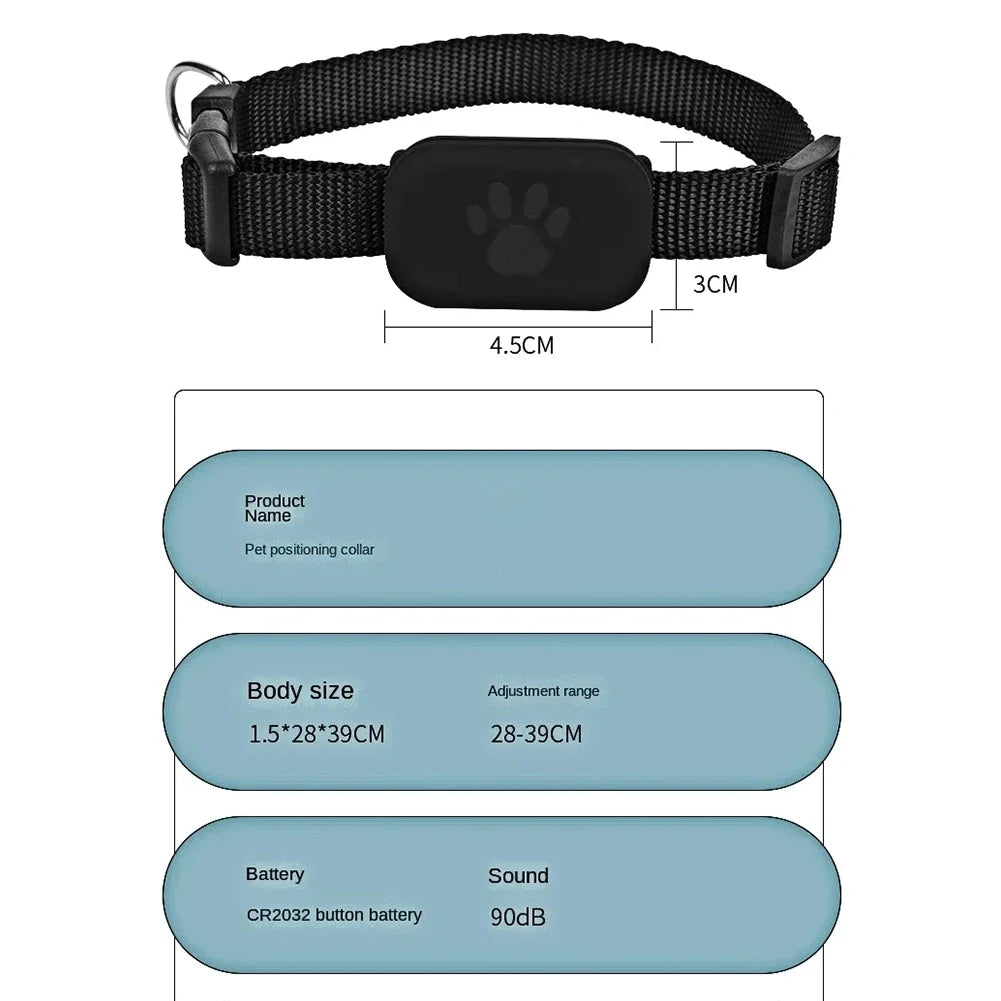 Mini GPS Pet Tracker Collar