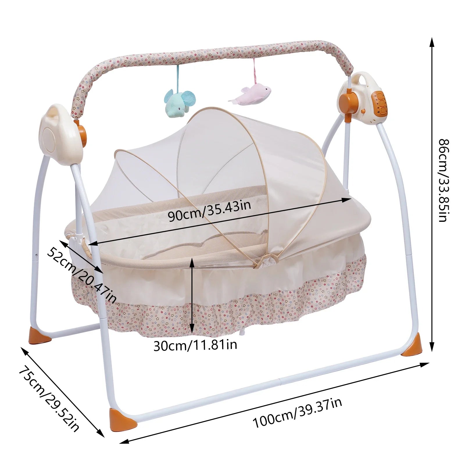 Cradle Swing Auto Rocking Bed for Babies