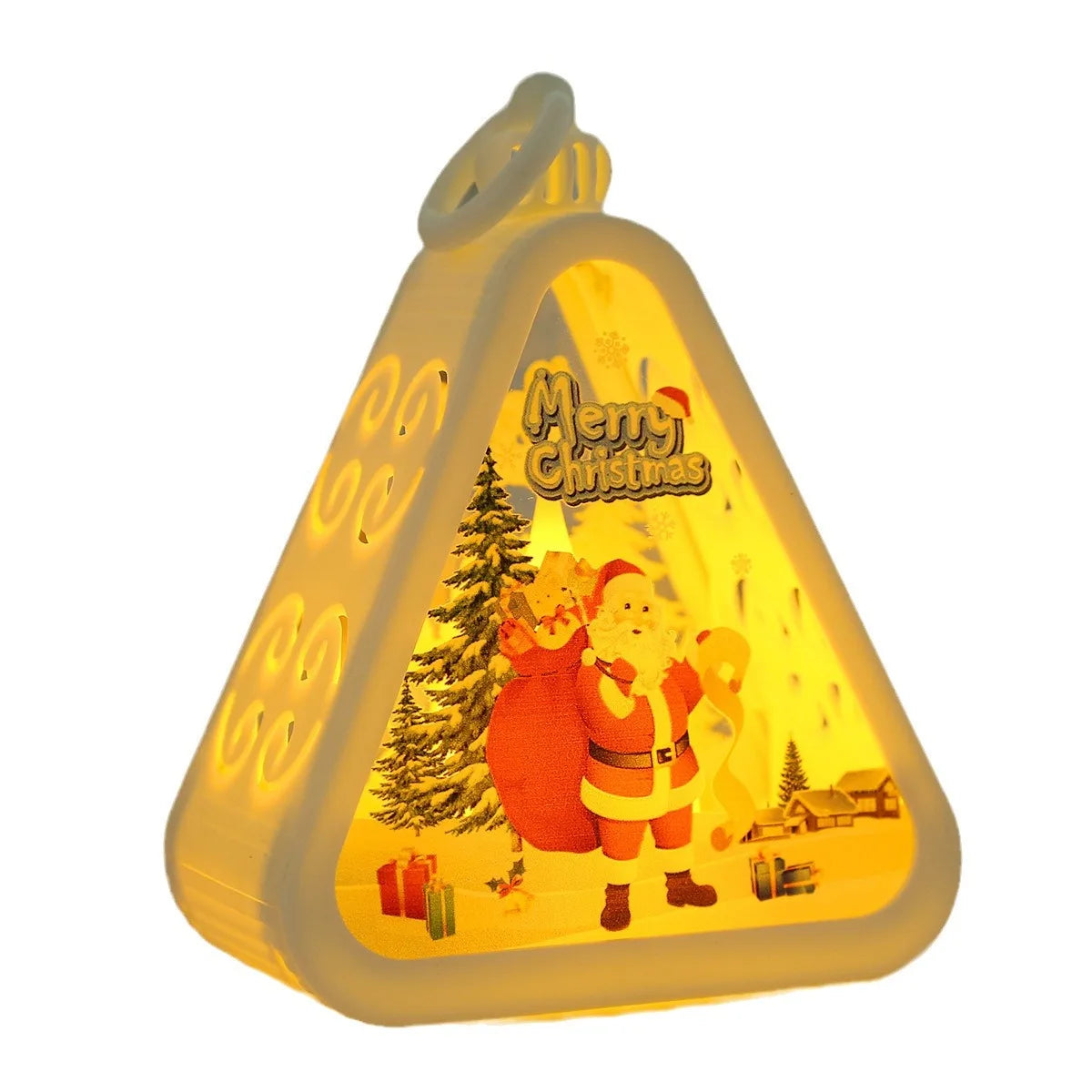 Christmas Night Light Ornaments – Glowing Tabletop & Window Decorations