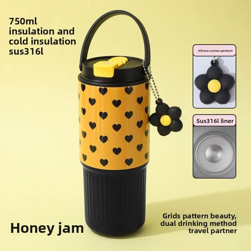 Cute 750ml Stainless Steel Tumbler