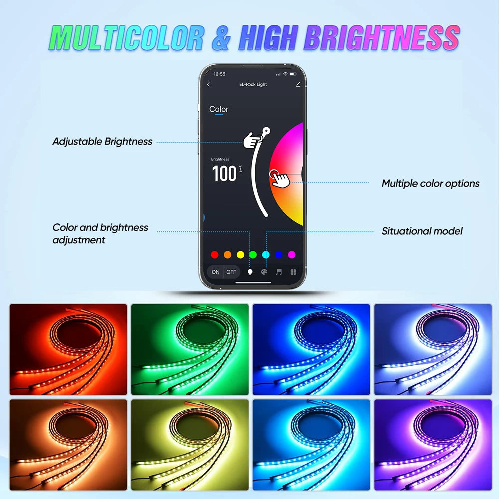 RGB LED Car Underglow Lights