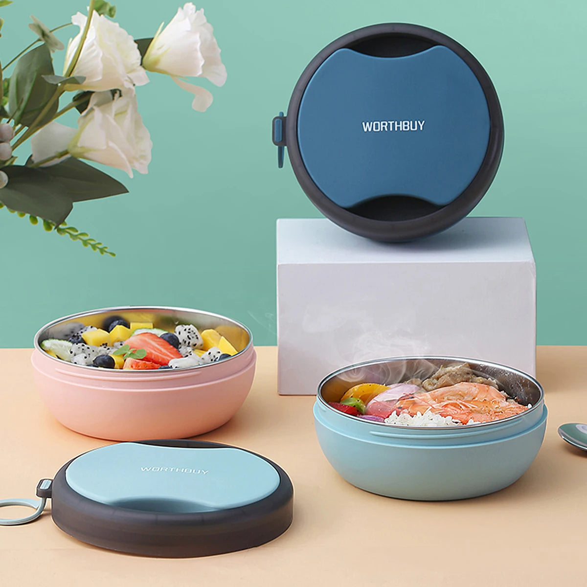 304 Stainless Steel Kids Lunch Box