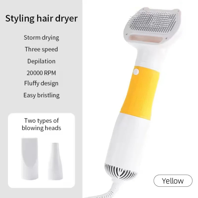 3-in-1 Pet Hair Dryer Brush