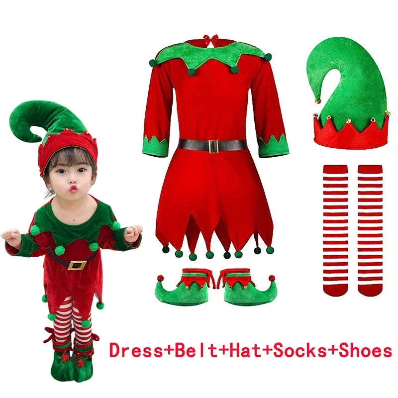 New Year Elf Costume for Girls