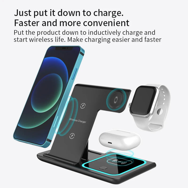 3-in-1 Travel Wireless Charger