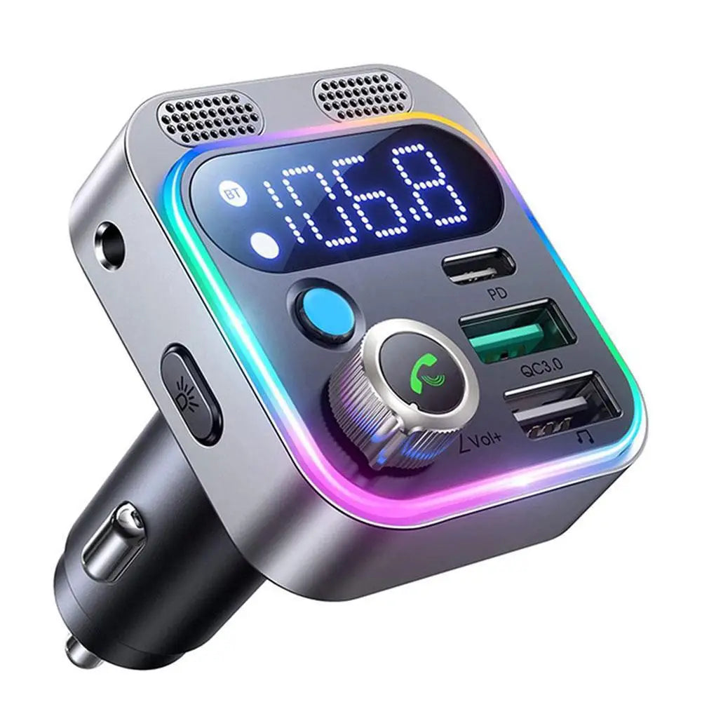 Bluetooth 5.0 FM Transmitter Car Adapter