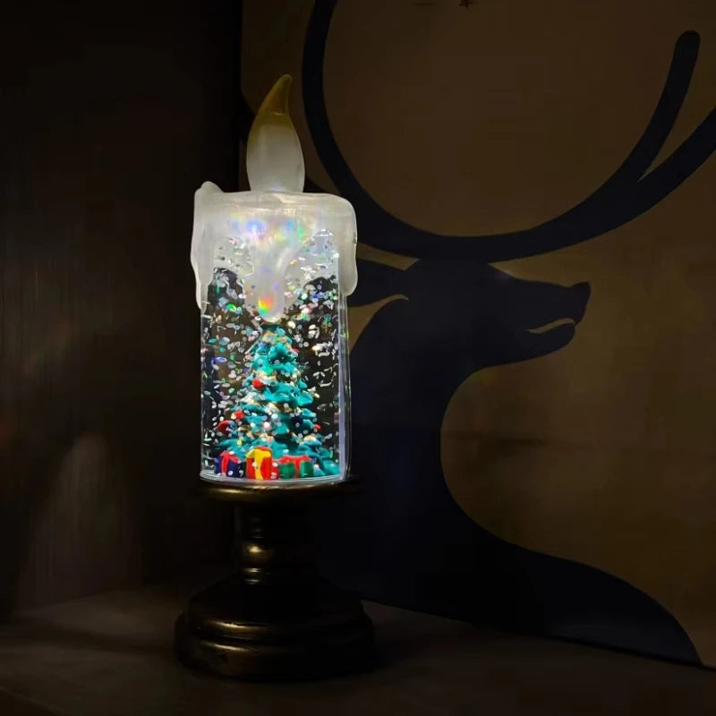 Christmas Crystal Ball Candle Lights – Angel & Snowflake Decoration