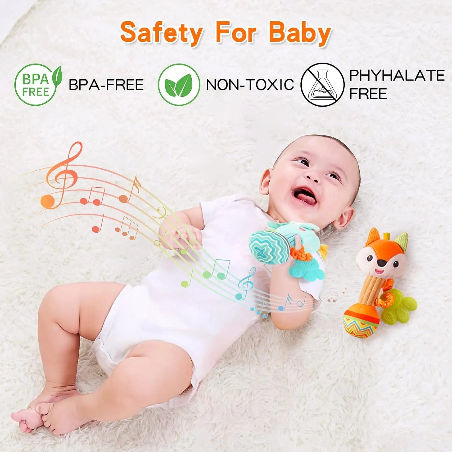 Baby Rattles & Soft Sensory Plush Toys