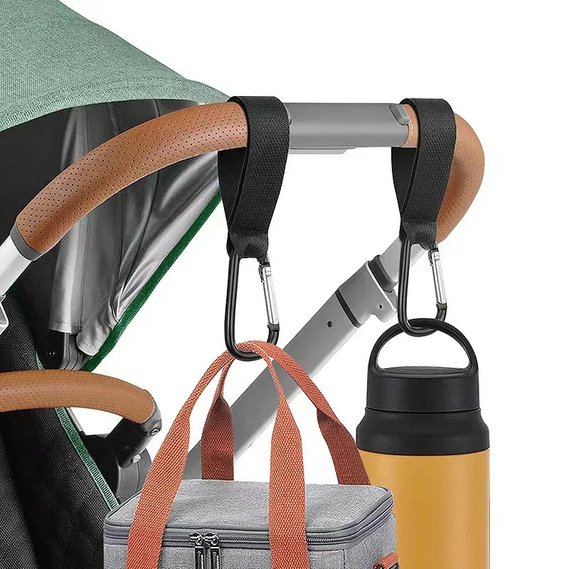 2-Piece Aluminium Baby Stroller Hooks