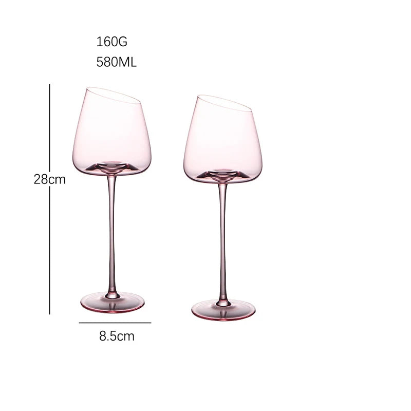 Flamingo Crystal Wine Glass Set
